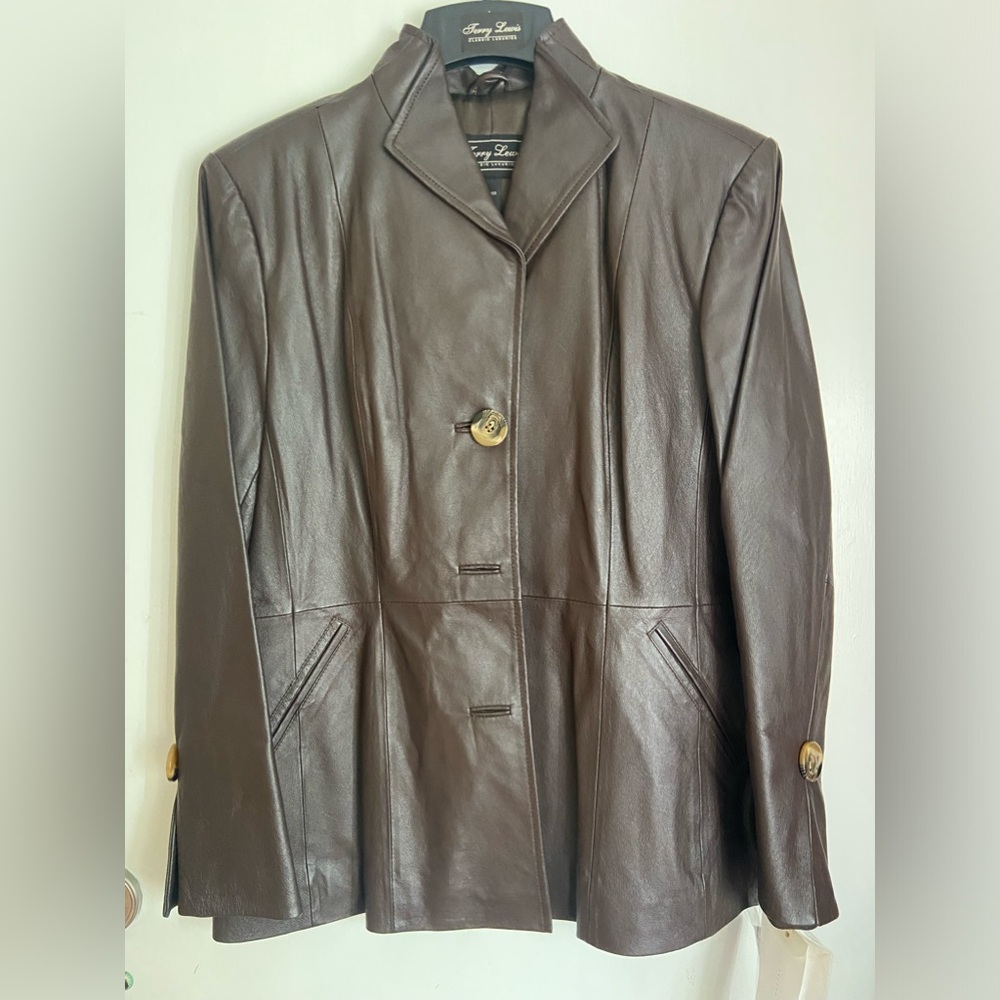 Terry Lewis Classic Luxuries Chocolate Brown Leather Jacket